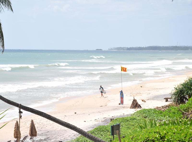 amazing beaches with surf at SK Town in Sri Lanka.