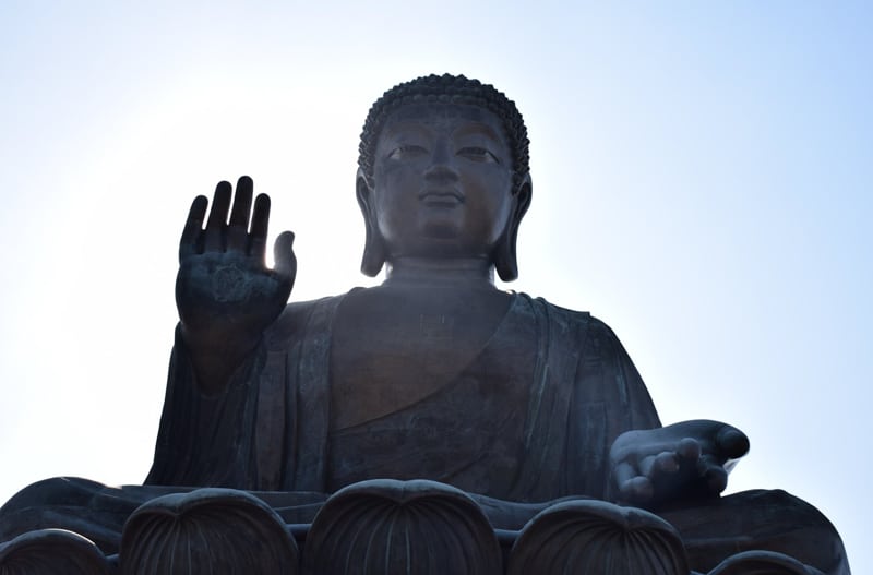 Big Buddha statue in. Hong kong