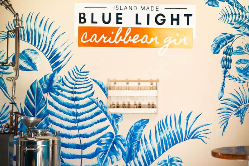 Blue Light Caribbean Gin is surprisingly smooth and has a unique taste a must try