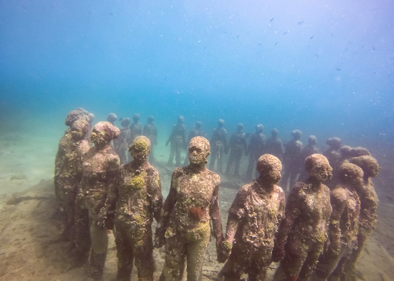 The world famous underwater sculpture park in Grenada a must do if in the country
