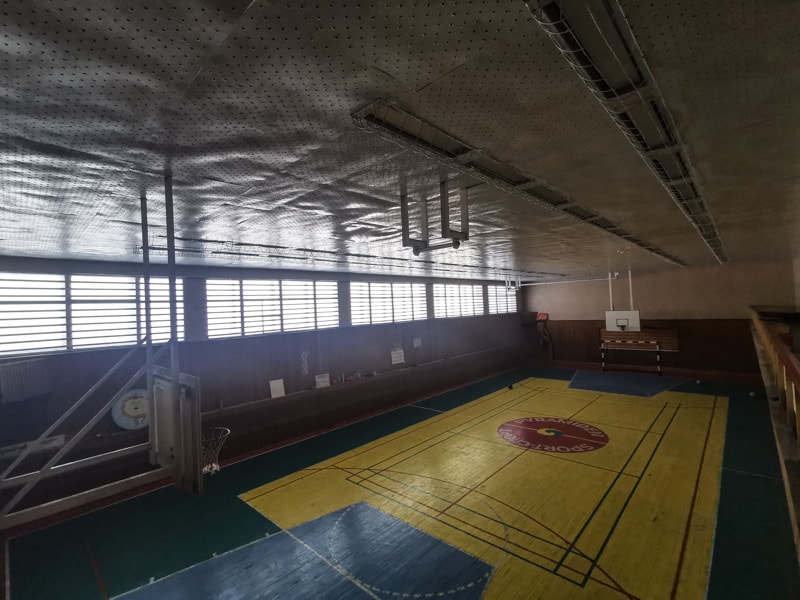 The sports hall in Pyramiden