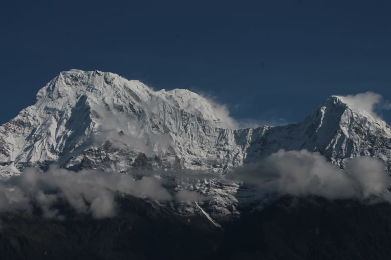 Mardi himal trek mountain view in Nepal
