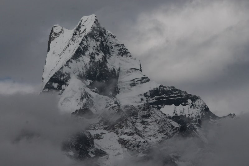 Machhapuchhare (zoom lens from Low Camp) on the Mardi Himal trek