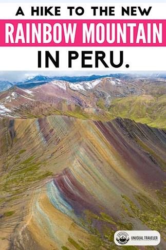 There´s a new and alternative rainbow mountain in Peru, an easy day trip from the world heritage city of Cusco