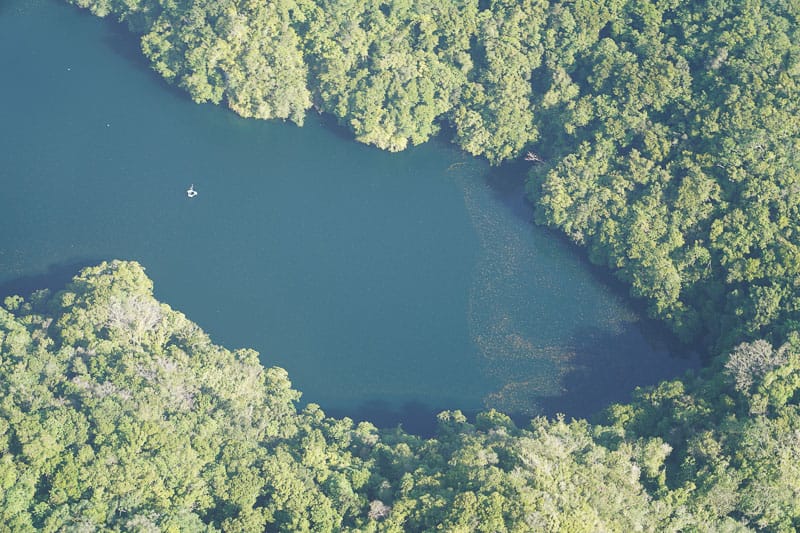 JellyFish Lake from above in Palau