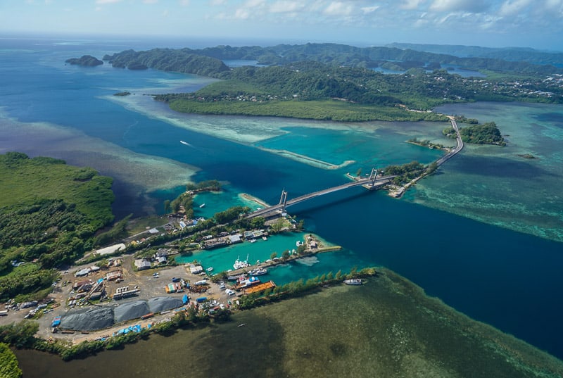 Japanese friendship bridge in Palau