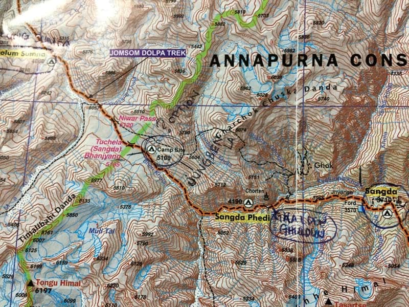 Dolpo nepal map