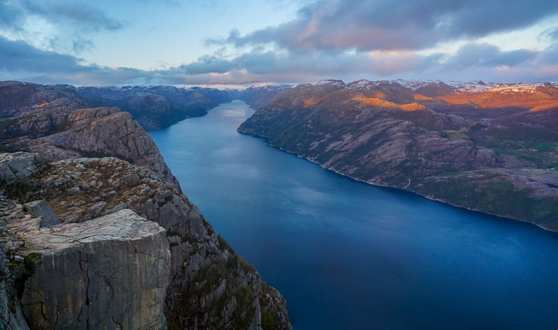 Preikestolen Pulpit Rock one of the most famous landmarks in Norway