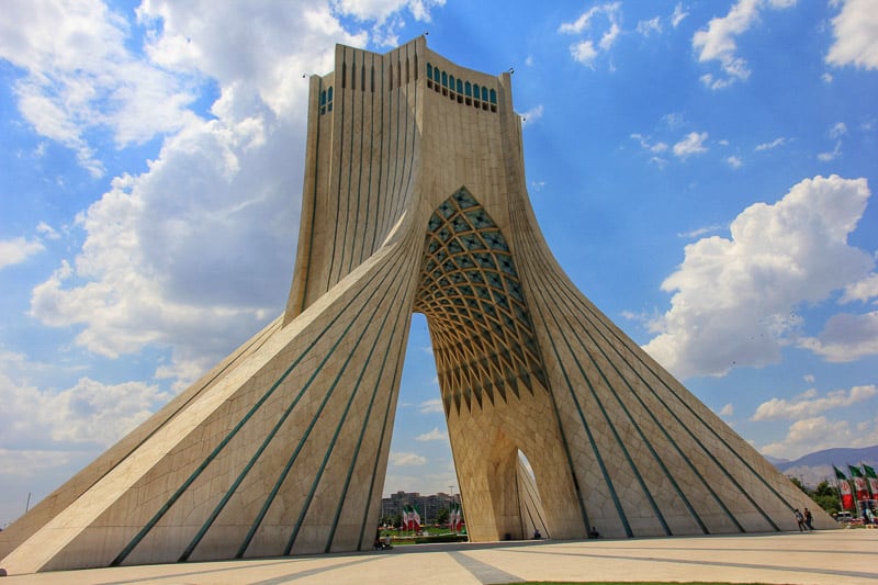 Azadi Tower in Tehran iran