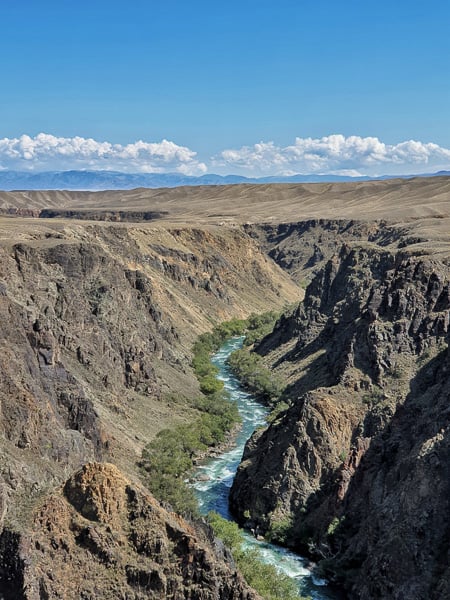 Rivers and canyon in Kazakhstan