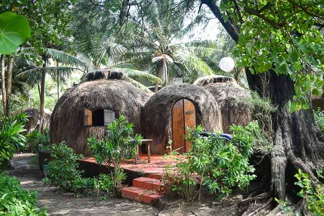 Goa huts in india