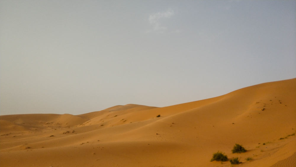 large sand dunes Taghit Algeria