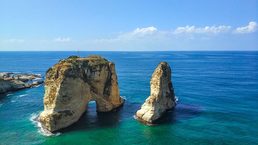 Pigeon Rocks beirut lebanon