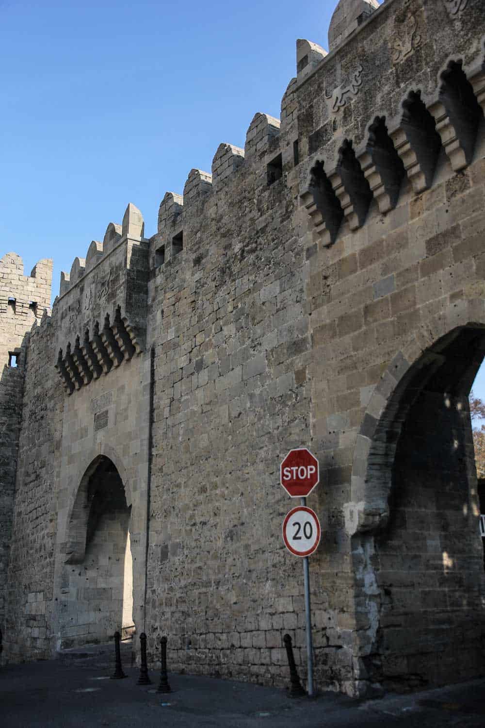 Baku old city wall