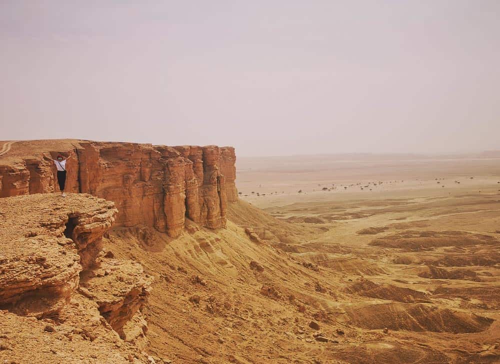 View of the Edge of the World saudi arabia