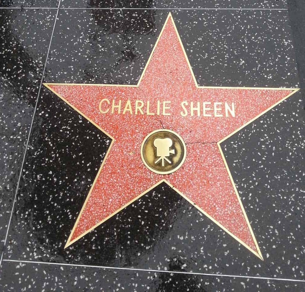 Hollywood Walk of Fame charlie sheen