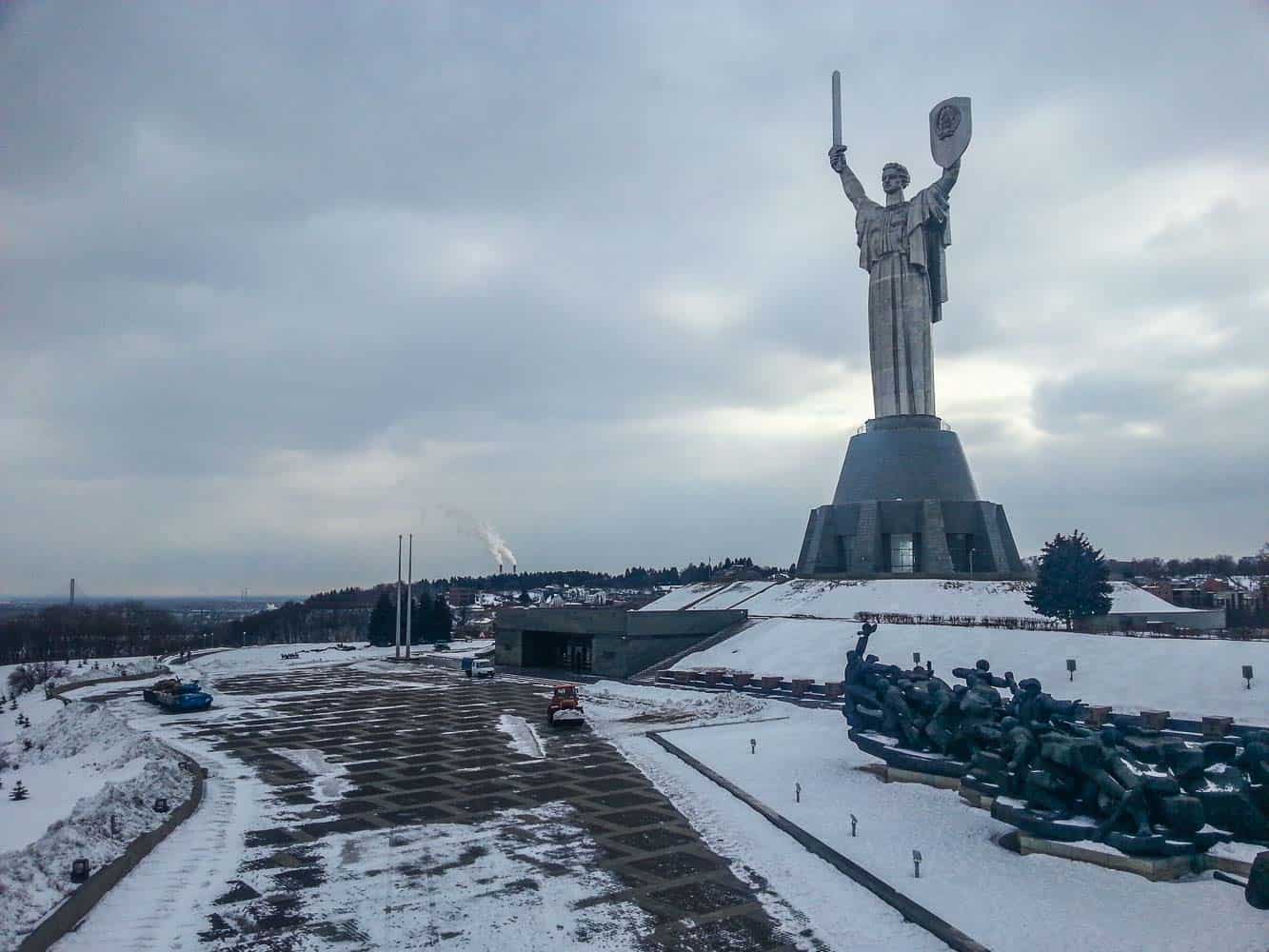 The motherland monument kiev ukraine