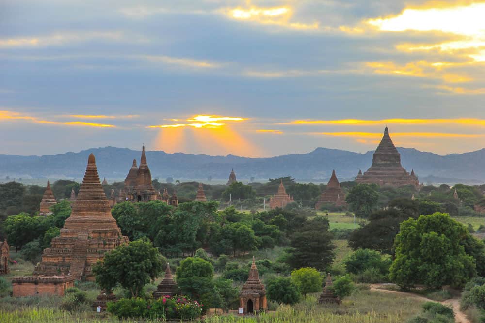 Bagan ancient city in Myanmar burma