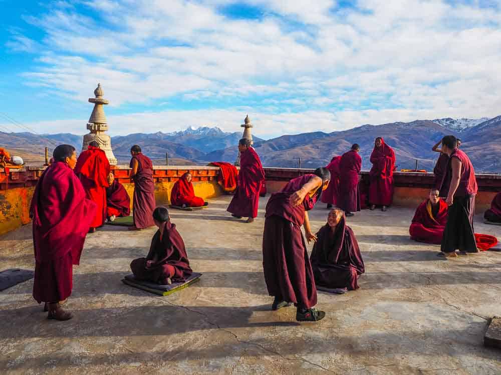 monks Ganzi Sichuan china